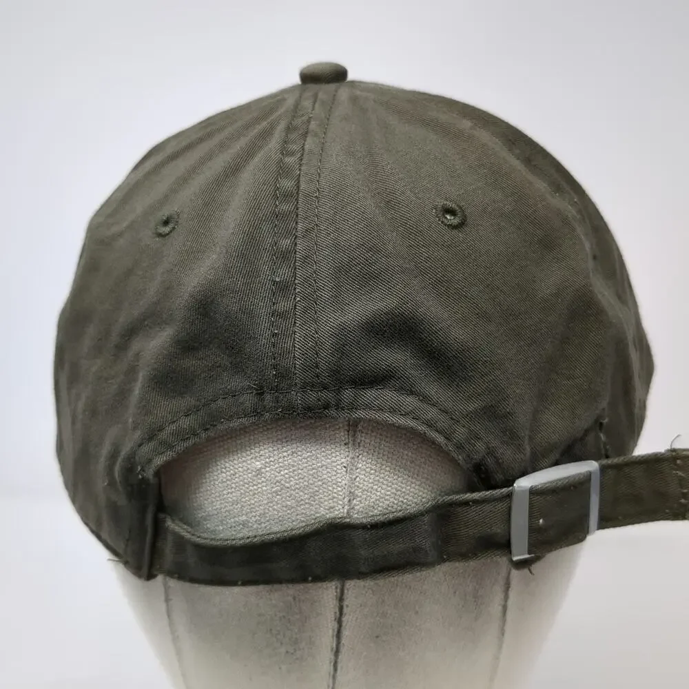 PINK Victoria's Secret Baseball Cap Green One Size P Patch Hat Slideback Cotton